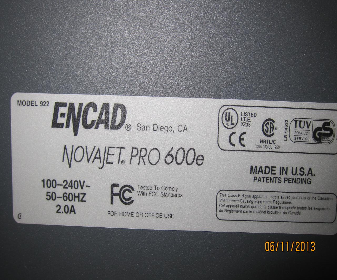 encad novajet 600e